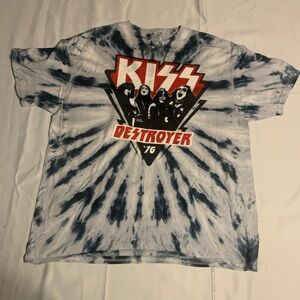 Liquid Blue KISS Destroyer Tie-Dye T-Shirt